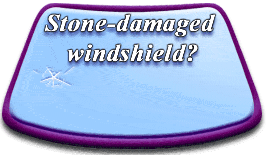 stone damaged windsheild